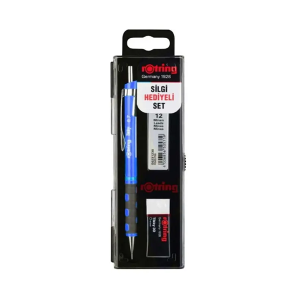 ROTRING TIKKY MIN SILGI 3'LU OKUL SETI- 0.7 MENEKSE