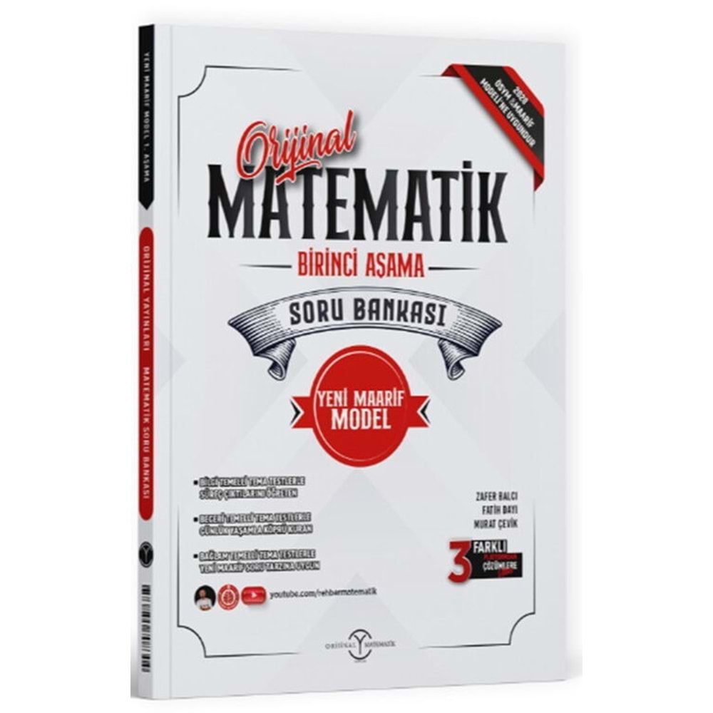 ORJİNAL TYT MATEMATİK MUARİF MODEL İLK AŞAMA SORU BANKASI