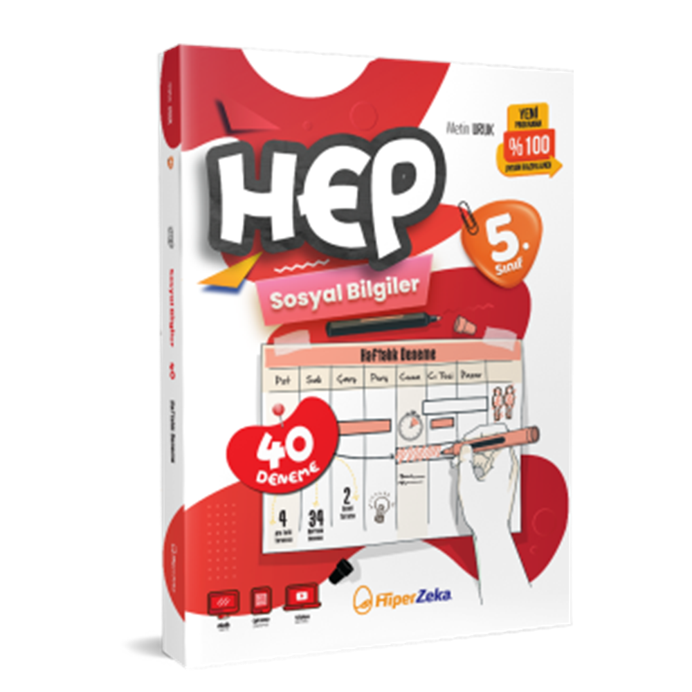 5. Sınıf HEP Sosyal Bilgiler Haftalık deneme Föyleri