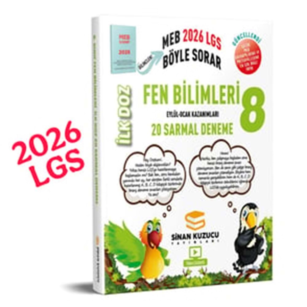 SİNANKUZUCU 8 FEN BİLİMLERİ İLK DOZ deneme-2026