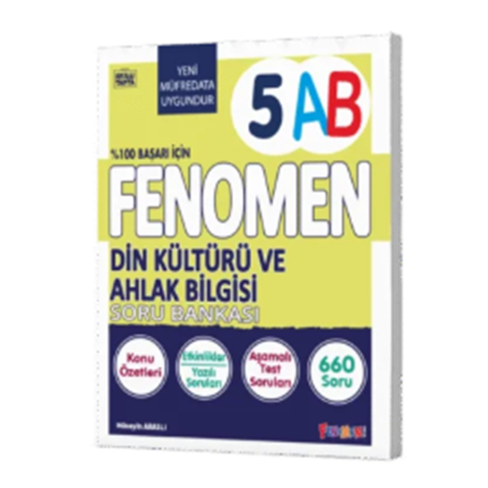 FENOMEN 5 DİN KÜLTÜRÜ VE AHLAK BİLGİSİ KONU ÖZETLİ SORU BANKASI (A-B)