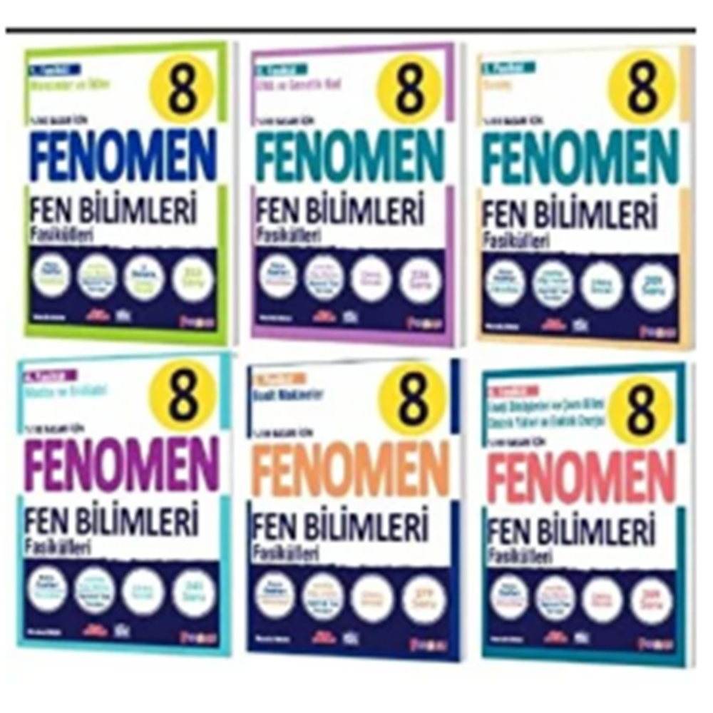 FENOMEN 8 FEN BİLİMLERİ FASİKÜL SETİ (1-2-3-4-5-6. SAYILAR) (İADESİZDİR)