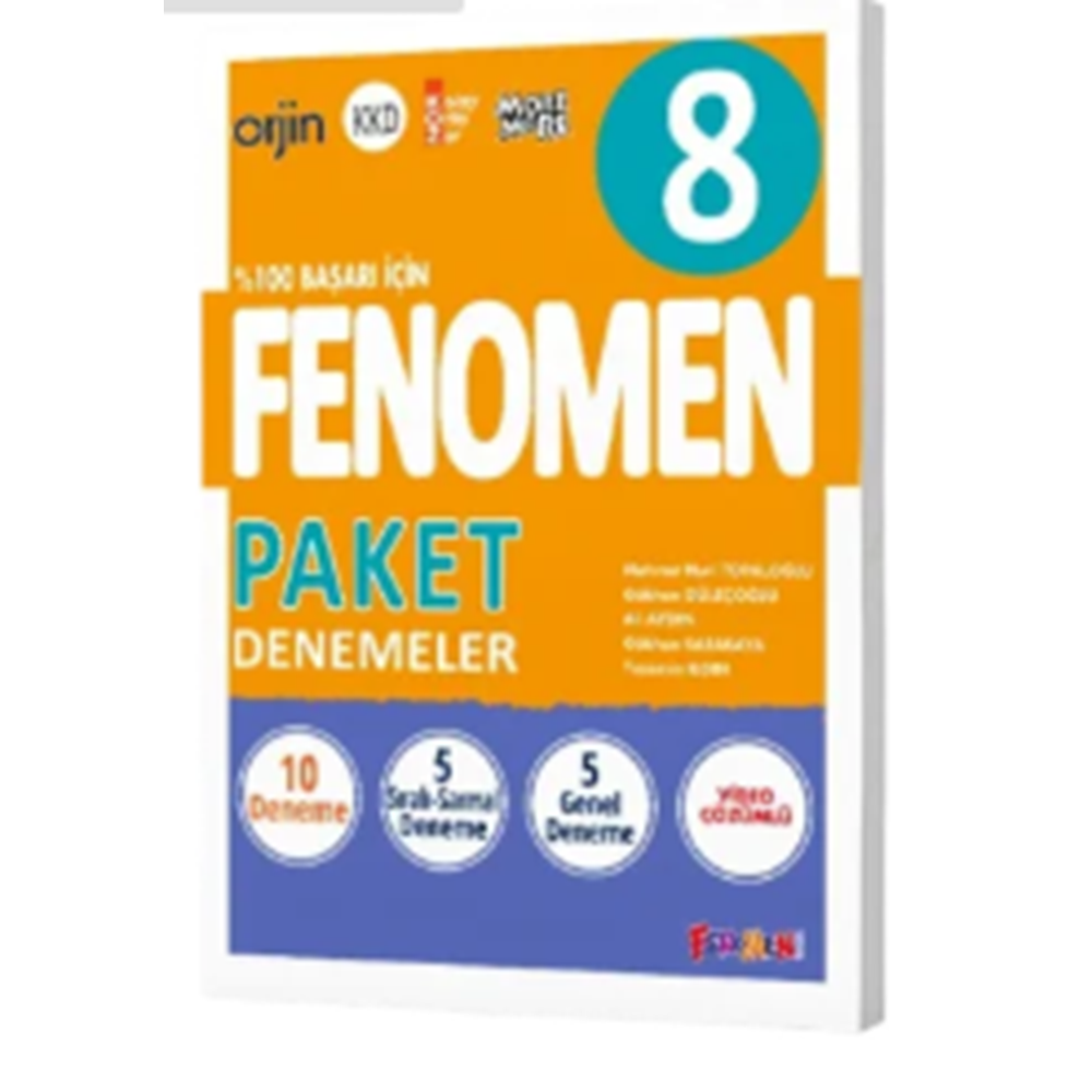FENOMEN 8 TÜM DERSLER PAKET DENEMELER (10 DENEME)