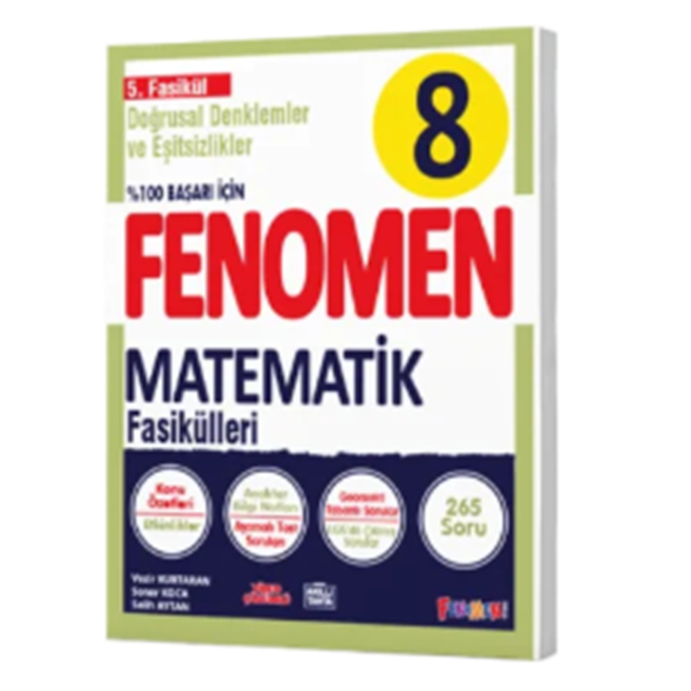 FENOMEN 8 MATEMATİK 5.FASİKÜL (DOĞRUSAL DENKLEMLER VE EŞİTSİZLİKLER)
